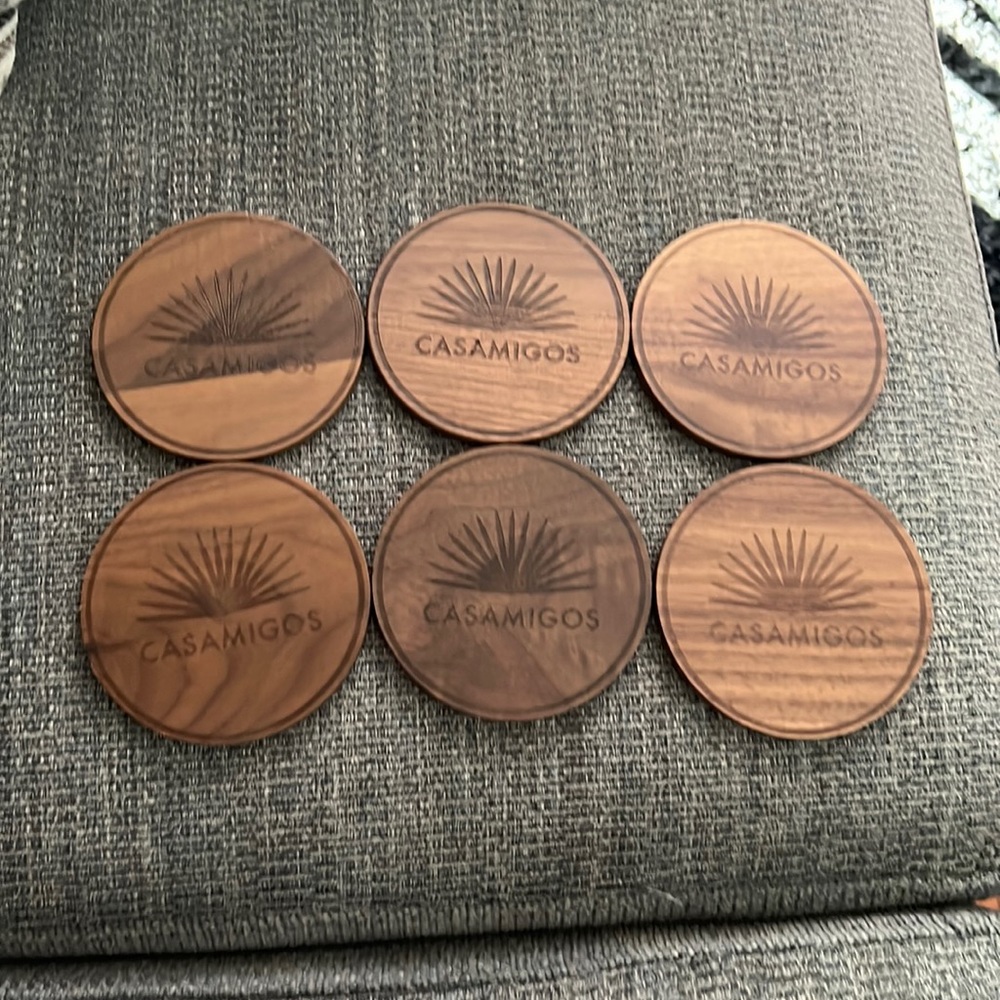 Casamigos wooden coasters
